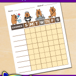 Free Printable Capybara Chore Chart