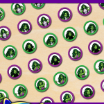FREE Printable She-Hulk Hershey’s Kisses Stickers