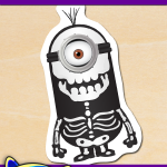 FREE Printable Halloween Minion Skeleton Sticker FREE Printable Halloween Minion Skeleton Sticker