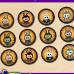 Free Printable Halloween Horror Labubu Cupcake Toppers