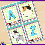 FREE Printable Squishmallow Alphabet Banner Pack
