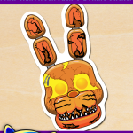 FREE Printable Five Nights at Freddy’s Halloween Jack-o-Bonnie Sticker