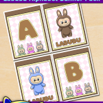 FREE Printable Labubu Alphabet Banner Pack