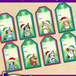 FREE Printable Christmas Bluey Gift Tags
