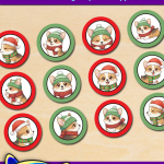 Free Printable Christmas Corgi Cupcake Toppers