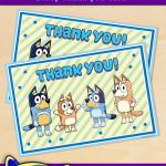 FREE Printable Bluey Thank You Card