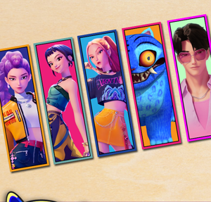 Free Printable K-Pop Demon Hunters Bookmarks
