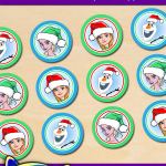 Free Printable Christmas Frozen Cupcake Toppers Free Printable Christmas Frozen Cupcake Toppers