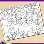 FREE Printable KPop Demon Hunters Huntrix Coloring Page