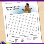 FREE Printable Groundhog Day Word Search