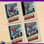 FREE Printable Spider-Man Valentine Cards