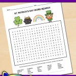 FREE Printable St. Patrick’s Day Word Search