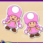 FREE Printable Super Mario Bros. Toadette Stickers