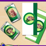 FREE Printable KPop Demon Hunters St. Patrick’s Day Mini Candy Bar Wrappers