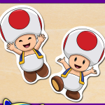FREE Printable Super Mario Bros. Red Toad Stickers FREE Printable Super Mario Bros. Red Toad Stickers