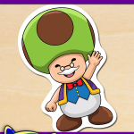 FREE Printable Super Mario Bros. Toadsworth Sticker