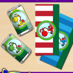 FREE Printable Yoshi Mini Candy Bar Wrappers