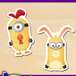 FREE Printable Animal Minions Stickers