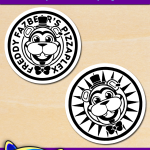 FREE Printable Five Nights at Freddy’s Security Breach Freddy Logo Stickers