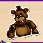 FREE Printable Five Nights at Freddy’s Freddy Fazbear Sticker